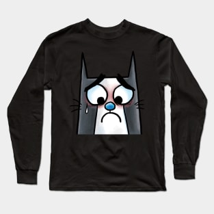 Sad Cat Long Sleeve T-Shirt